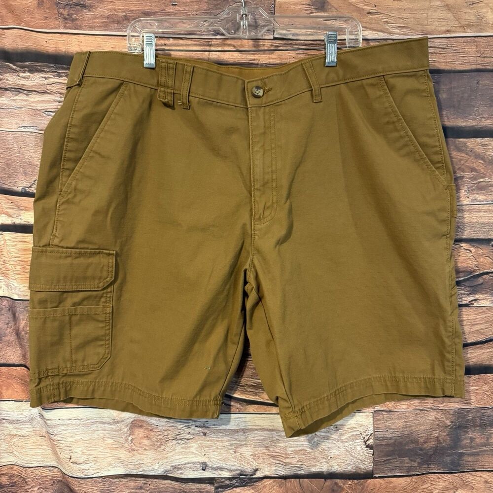 Brahma Mens 42 Cargo Shorts Trailblazer Brown Cotton Blend Canvas Heavy Workwear